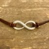Sterling Silver Infinity with Five Diamonds