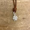 Sterling Silver Small Clover with Diamond