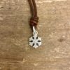 Sterling Silver Snowflake with Diamond