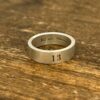 Sterling Ring with Laser Engraved “13”