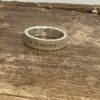 Sterling Ring with Laser Engraved “Be Happy”