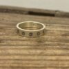Sterling Ring with Laser Engraved Flowers