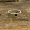 Sterling Ring with Laser Engraved Heart