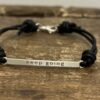 Sterling Silver ID Bar w/ Laser Engraved “Keep Going”