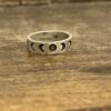 Sterling Ring with Laser Engraved Phases of the Moon
