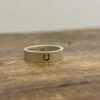 Sterling Ring with Laser Engraved Horseshoe
